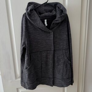 Lululemon Find Your Centre Wrap Heathered Marled Black Sz 8